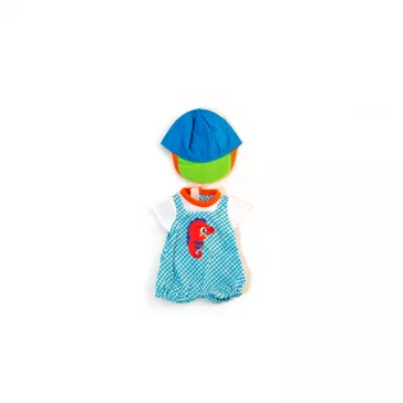    Babaruha 32 cm-es babához: kockás (nyári) fiú babának ML31641