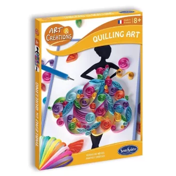   Papírdísz: álomruhák quilling-készlet, kreatív szett (Sentosphere) SA20540