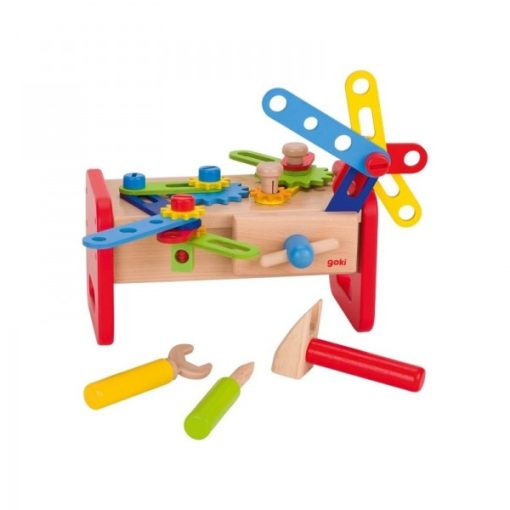 Fogaskerekes szerelőpad fából (GOKI) GK58501