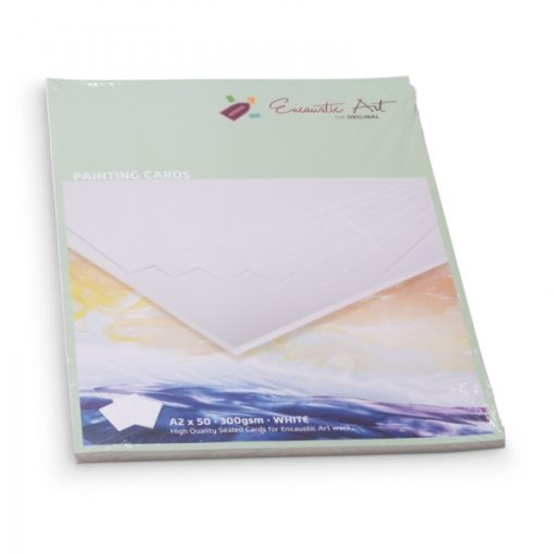 Encaustic kartonpapír, A/2, fehér, 300gr, 50 db     99537500