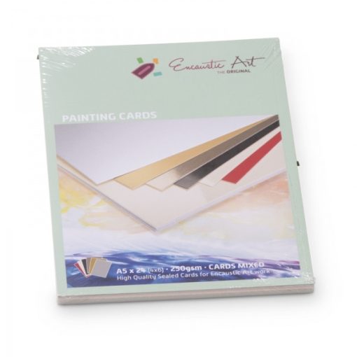 Encaustic kartonpapír, A/5, 6 szín, 250 gr, 24 db