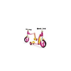   Baby futóbicikli / roller, PINK kettő az egyben 2+ - Kifutó