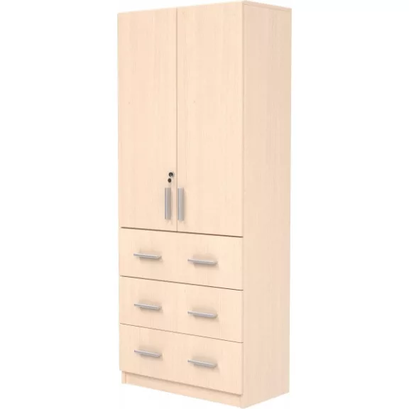 MBD094 356-05 Nagy szekrény 3 fiókkal, két ajtóval 76*40*185 cm