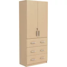 MBD094 356-05 Nagy szekrény 3 fiókkal, két ajtóval 76*40*185 cm