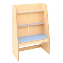 MB096 663 Könyvespolc keret világoskék, (rendelhető kiegészítő, két görgős tároló)