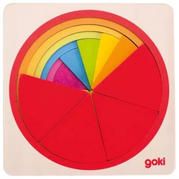 6 rétegű törtek puzzle, GOKI GK57737