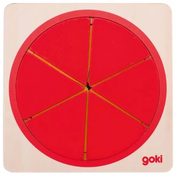 6 rétegű törtek puzzle, GOKI GK57737