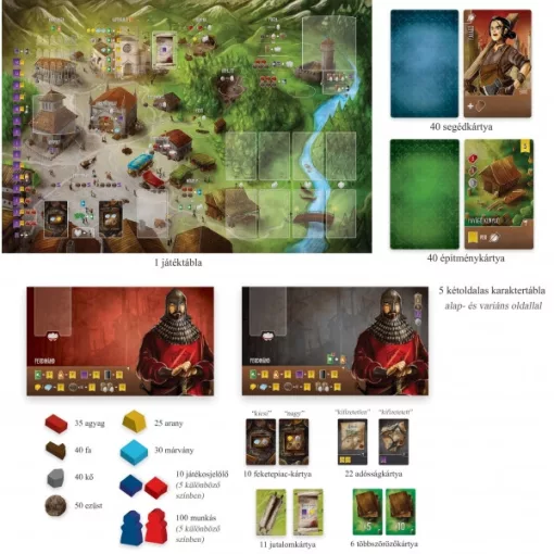 A nyugati királyság építőmesterei - társasjáték 12+