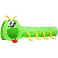 Alagút hernyó lábakkal és sátorral 240x72x75 cm