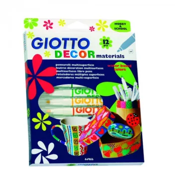  Giotto Decor: Filckészlet, 12 db-os, sokféle anyagra