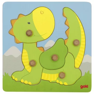 Fogós puzzle - Dínó, GOKI, GK57553