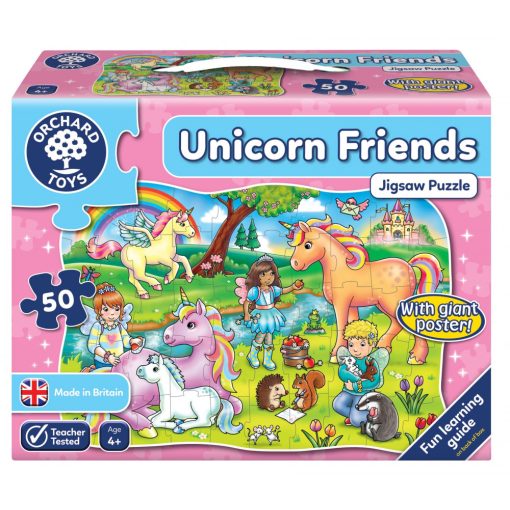 Barátaink, az unikornisok (Unicorn Friends Jigsaw Puzzle), ORCHARD TOYS OR291