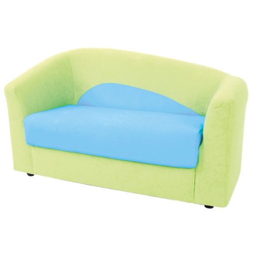 MB046 013 Gyermek kanapé 3 személyes - zöld-kék      