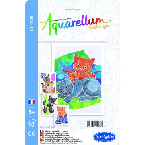 Pótlapok Aquarellum képekhez: kölyökcicák (Sentosphere) SA6506R