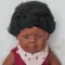 Baba: afroamerikai fiú fehérneműben, 38 cm (Miniland) ML31159