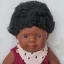 Baba: afroamerikai fiú fehérneműben, 38 cm (Miniland) ML31159