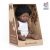Baba, afrikai fiú, Down-szindrómás, fehérneműben, 38 cm, Miniland ML31175