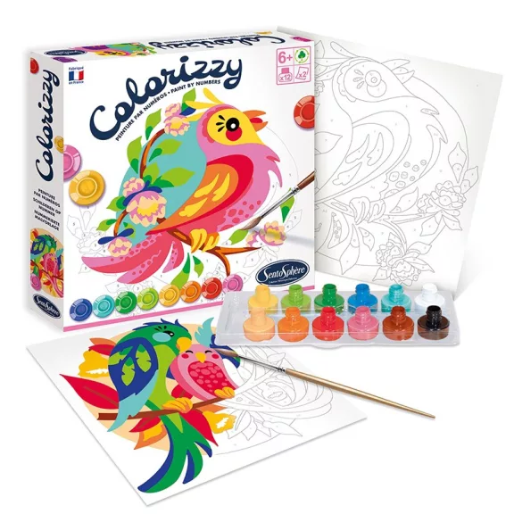 Colorizzy számos kifestő: papagájok (Sentosphere) SA4505