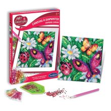 Ékköves vászonkép készítő szett: lepkék és virágok (Sentosphere) SA20260