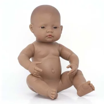   Baba: afroamerikai lány, 40 cm-es, vízálló (MINILAND) ML31008