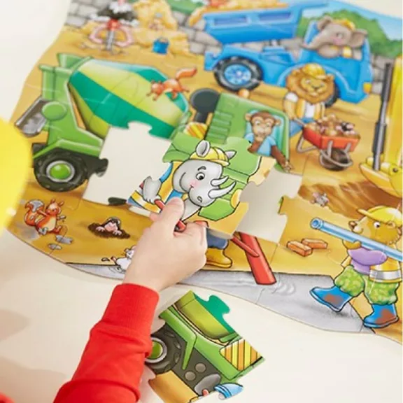 Szorgalmas építők puzzle: 30 db-os (Busy Builders) ORCHARD TOYS OR299