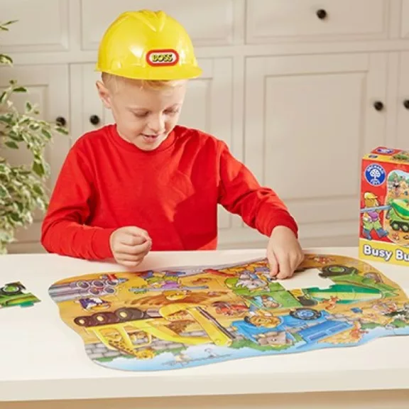 Szorgalmas építők puzzle: 30 db-os (Busy Builders) ORCHARD TOYS OR299