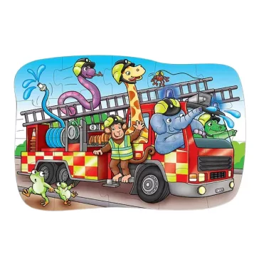   Nagy Tűzoltóautó puzzle: 20 db-os  (Big Fire Engine) ORCHARD TOYS OR303