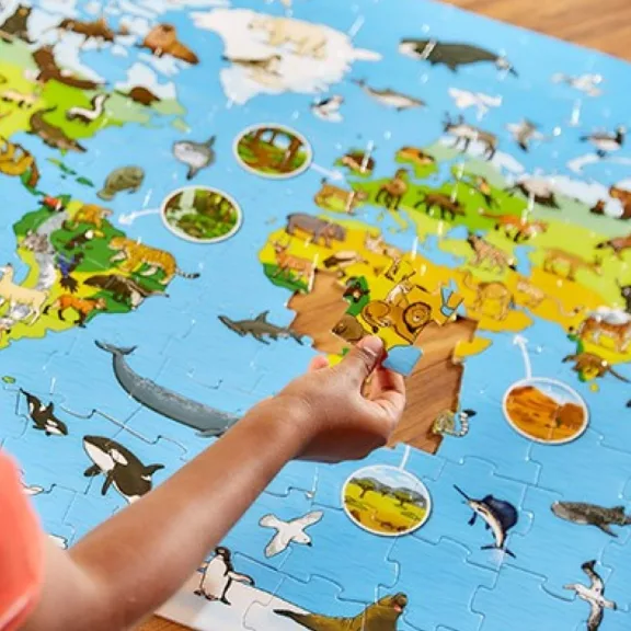 Világ állatai puzzle és poszter: 150 db-os (ORCHARD TOYS) OR300