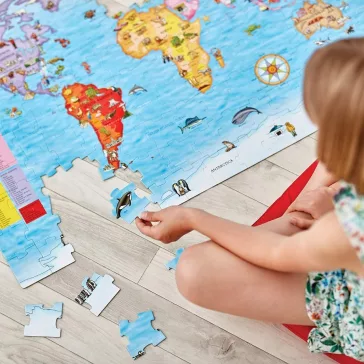   Világ állatai puzzle és poszter: 150 db-os (ORCHARD TOYS) OR300