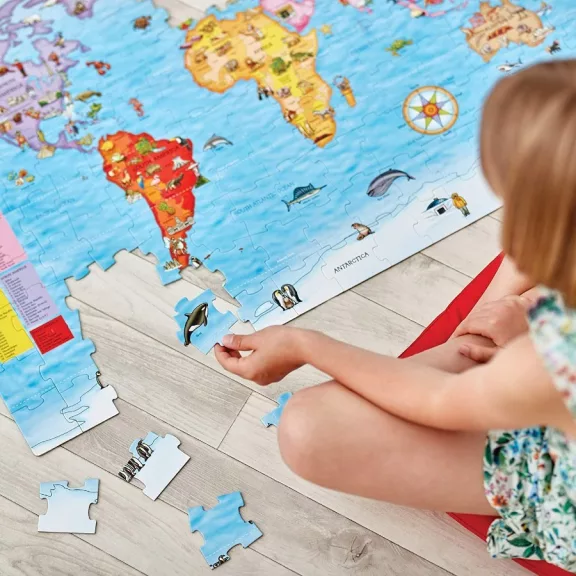 Világ állatai puzzle és poszter: 150 db-os (ORCHARD TOYS) OR300
