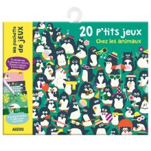 Letörölhető fejtörő feladatkártyák, Játék az állatokkal Auzou