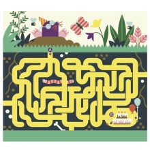 Letörölhető fejtörő feladatkártyák, Játék az állatokkal Auzou