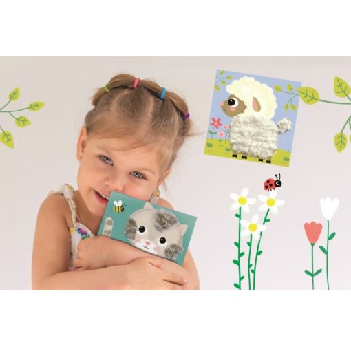 Puha képek fűzős kreatív játék: háziállatok (CreaLign)