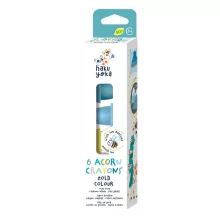 Makkok méhviasz kréta készlet 6 db-os, Hideg színek Hakuyoka