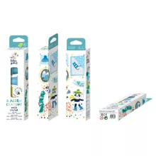 Makkok méhviasz kréta készlet 6 db-os, Hideg színek Hakuyoka