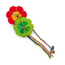 Kötőfa színes fonallal: Virág vagy lóhere 1 db! (Goki) GK58616