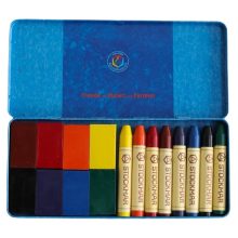 Stockmar méhviaszkréta és ceruza 8 + 8 db, fémdobozban  wawa