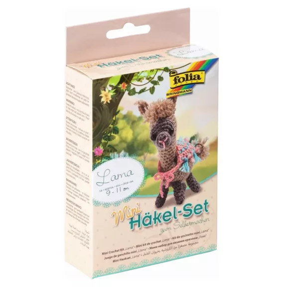 Horgoló szett mini: LÁMA   