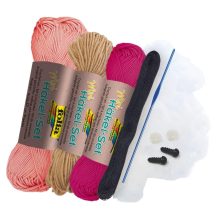 Horgoló szett mini - FLAMINGÓ