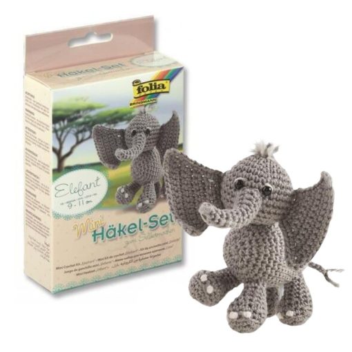 Horgoló szett mini - Elefánt