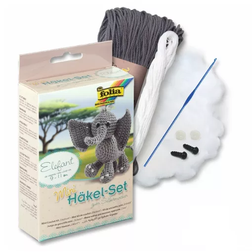 Horgoló szett mini - Elefánt
