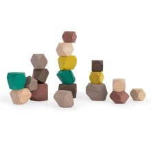 ECO Színes toronyépítő kövek fából  MINILAND  ML94052