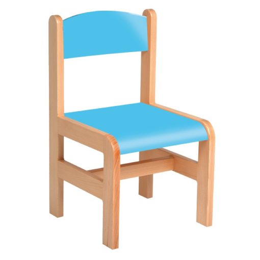 Anett szék 26 cm - kék ülés + háttámla