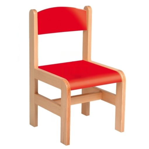 Anett szék 26 cm - piros ülés + háttámla