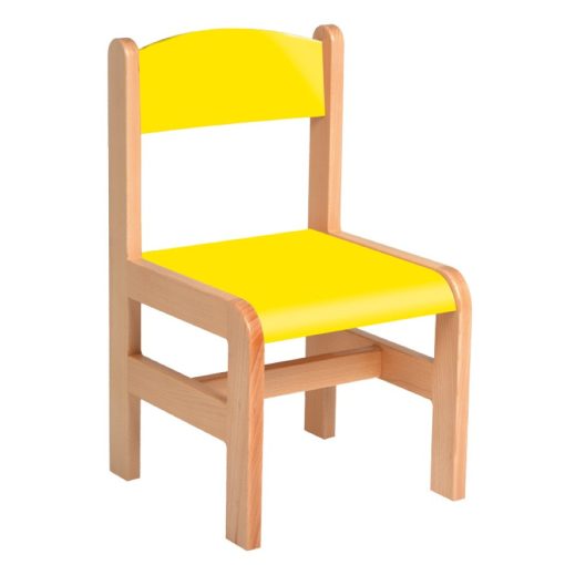 Anett szék 26 cm - sárga ülés + háttámla
