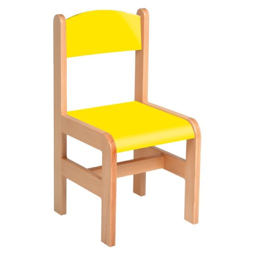 Anett  szék - 34 cm sárga  ülés és háttámla
