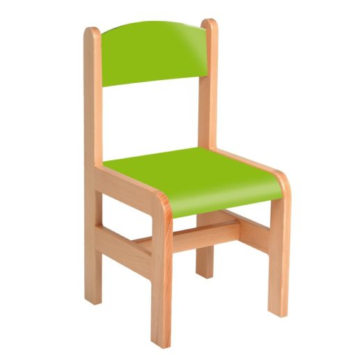 Anett szék - 34 cm zöld  ülés és háttámla
