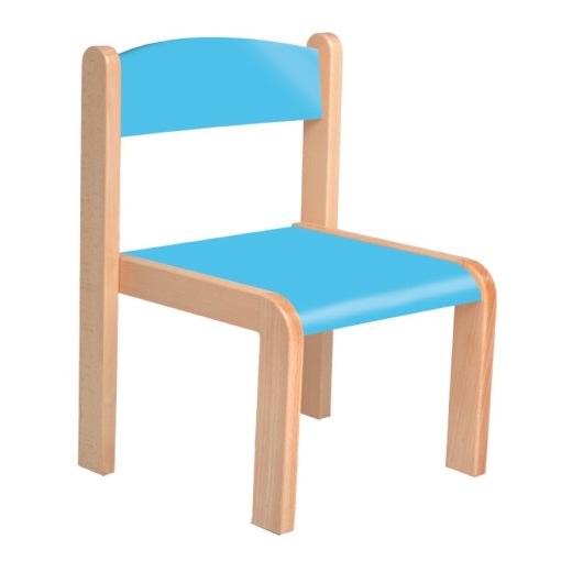 Margó szék rakasolható - 26 cm kék ülés és háttámla