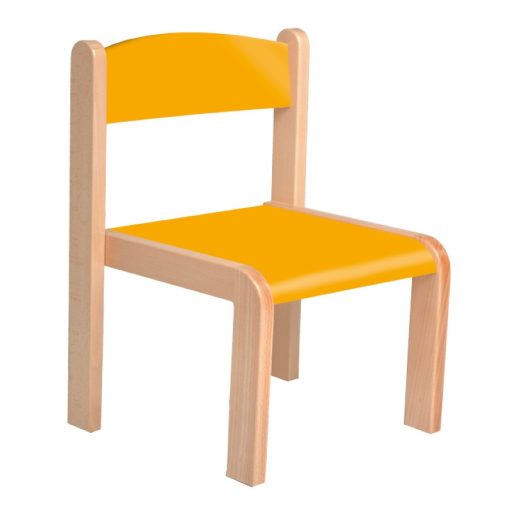 Margó szék rakasolható - 26 cm narancs ülés és háttámla