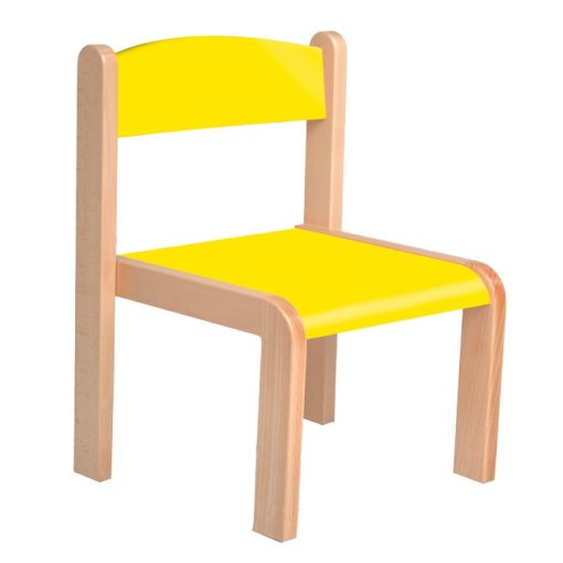 Margó szék rakasolható - 26 cm sárga ülés és háttámla